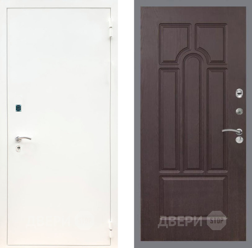 Входная металлическая Дверь Рекс (REX) 1А Белая шагрень FL-58 Венге в Апрелевке