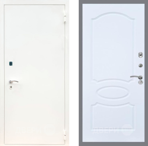 Дверь Рекс (REX) 1А Белая шагрень FL-128 Силк Сноу в Апрелевке