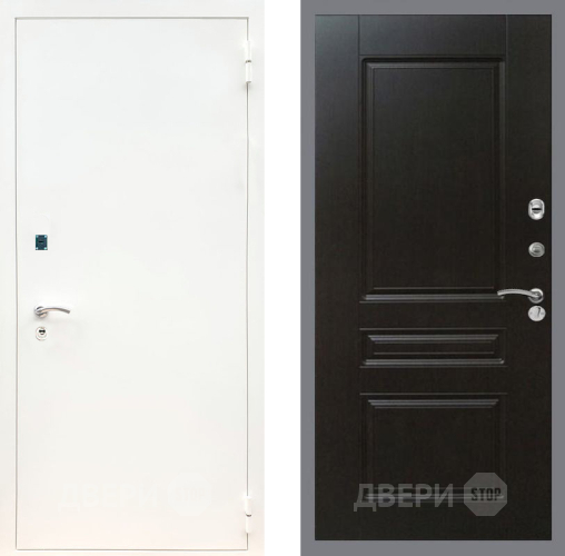 Входная металлическая Дверь Рекс (REX) 1А Белая шагрень FL-243 Венге в Апрелевке