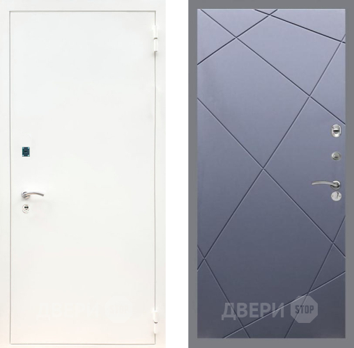 Дверь Рекс (REX) 1А Белая шагрень FL-291 Силк титан в Апрелевке
