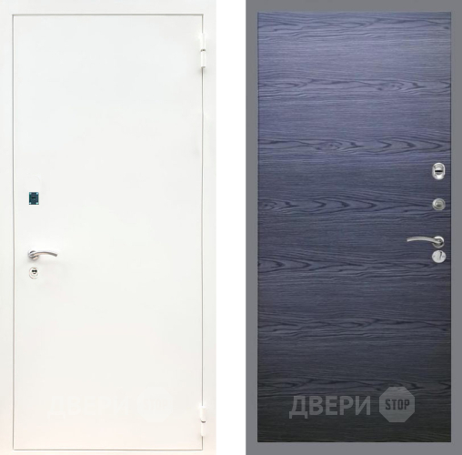Входная металлическая Дверь Рекс (REX) 1А Белая шагрень GL Дуб тангенальный черный в Апрелевке