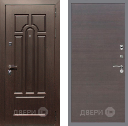 Входная металлическая Дверь Рекс (REX) Эврика GL венге поперечный в Апрелевке