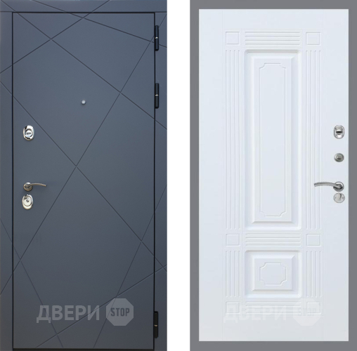 Входная металлическая Дверь Рекс (REX) 13 Силк Титан FL-2 Силк Сноу в Апрелевке