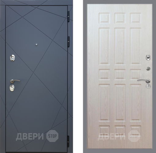 Входная металлическая Дверь Рекс (REX) 13 Силк Титан FL-33 Беленый дуб в Апрелевке