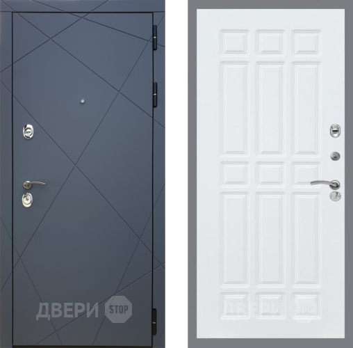 Входная металлическая Дверь Рекс (REX) 13 Силк Титан FL-33 Силк Сноу в Апрелевке