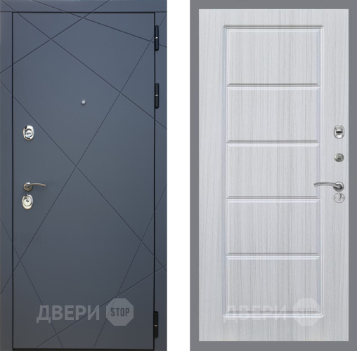 Входная металлическая Дверь Рекс (REX) 13 Силк Титан FL-39 Сандал белый в Апрелевке