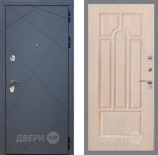 Входная металлическая Дверь Рекс (REX) 13 Силк Титан FL-58 Беленый дуб в Апрелевке