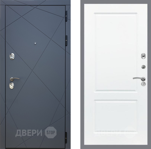 Входная металлическая Дверь Рекс (REX) 13 Силк Титан FL-117 Силк Сноу в Апрелевке