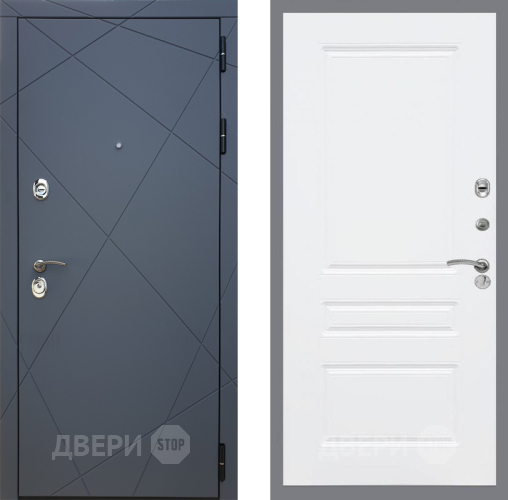 Входная металлическая Дверь Рекс (REX) 13 Силк Титан FL-243 Силк Сноу в Апрелевке