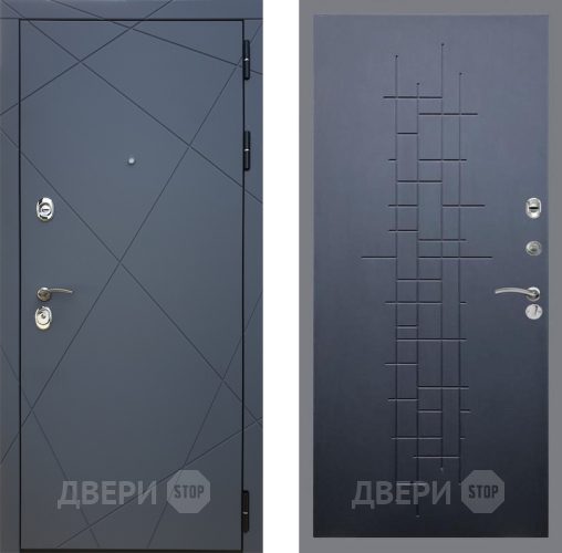 Входная металлическая Дверь Рекс (REX) 13 Силк Титан FL-289 Ясень черный в Апрелевке