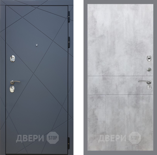 Входная металлическая Дверь Рекс (REX) 13 Силк Титан FL-290 Бетон светлый в Апрелевке
