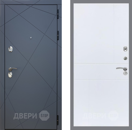 Входная металлическая Дверь Рекс (REX) 13 Силк Титан FL-290 Силк Сноу в Апрелевке