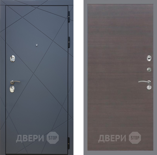 Дверь Рекс (REX) 13 Силк Титан GL венге поперечный в Апрелевке