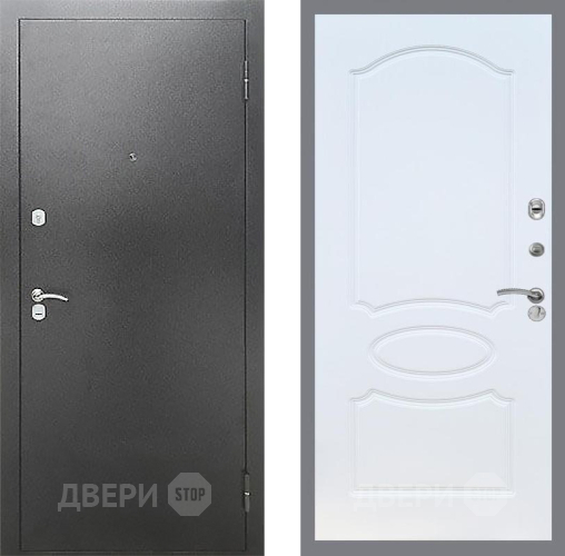 Входная металлическая Дверь Рекс (REX) Сити FL-128 Белый ясень в Апрелевке