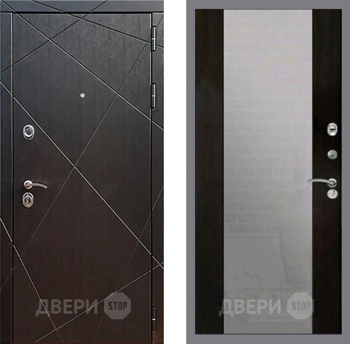 Входная металлическая Дверь Рекс (REX) 13 Венге СБ-16 Зеркало Венге в Апрелевке