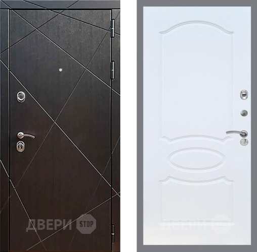 Входная металлическая Дверь Рекс (REX) 13 Венге FL-128 Белый ясень в Апрелевке