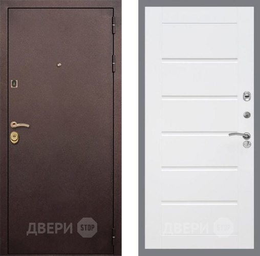 Входная металлическая Дверь Рекс (REX) Лайт 3К Сити Белый ясень в Апрелевке