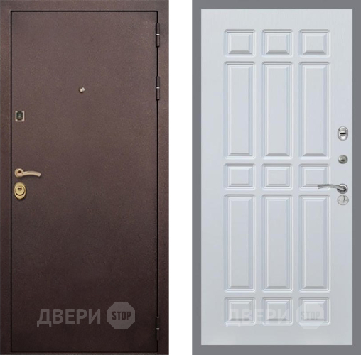 Входная металлическая Дверь Рекс (REX) Лайт 3К FL-33 Белый ясень в Апрелевке