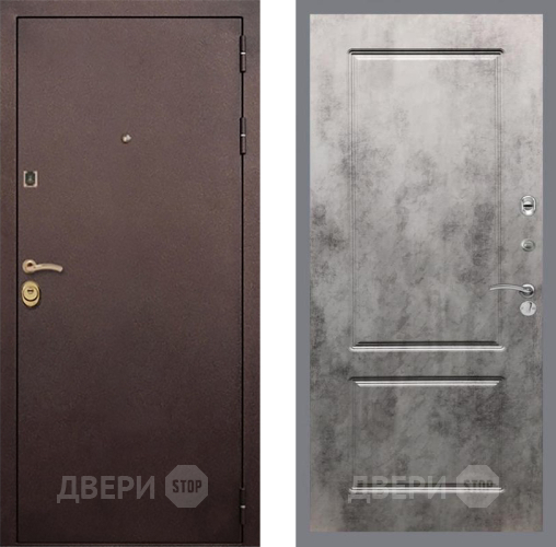 Входная металлическая Дверь Рекс (REX) Лайт 3К FL-117 Бетон темный в Апрелевке