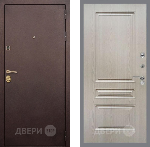 Входная металлическая Дверь Рекс (REX) Лайт 3К FL-243 Беленый дуб в Апрелевке