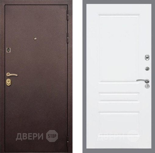 Входная металлическая Дверь Рекс (REX) Лайт 3К FL-243 Силк Сноу в Апрелевке