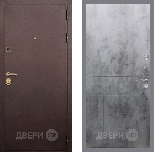 Входная металлическая Дверь Рекс (REX) Лайт 3К FL-290 Бетон темный в Апрелевке