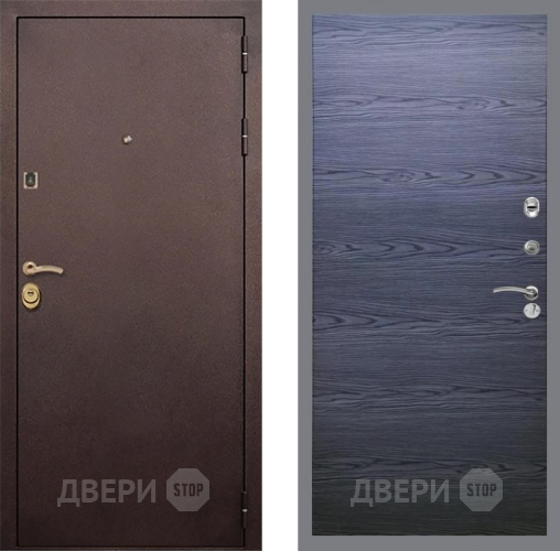 Входная металлическая Дверь Рекс (REX) Лайт 3К GL Дуб тангенальный черный в Апрелевке