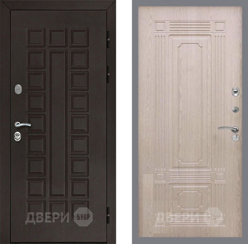 Входная металлическая Дверь Рекс (REX) Сенатор 3К FL-2 Беленый дуб в Апрелевке