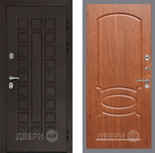 Входная металлическая Дверь Рекс (REX) Сенатор 3К FL-128 Морёная берёза в Апрелевке