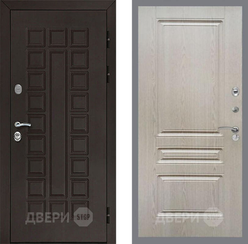 Входная металлическая Дверь Рекс (REX) Сенатор 3К FL-243 Беленый дуб в Апрелевке