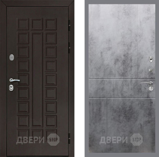 Входная металлическая Дверь Рекс (REX) Сенатор 3К FL-290 Бетон темный в Апрелевке