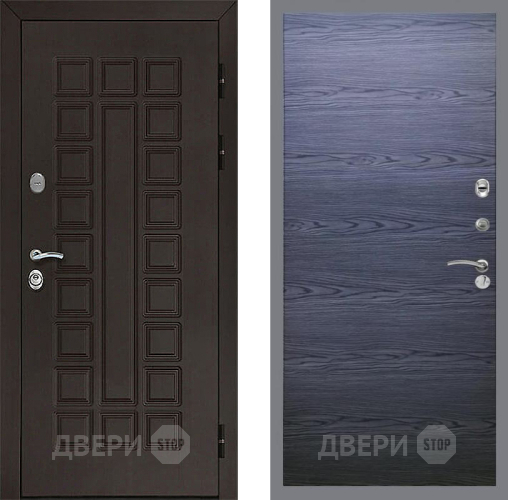 Входная металлическая Дверь Рекс (REX) Сенатор 3К GL Дуб тангенальный черный в Апрелевке