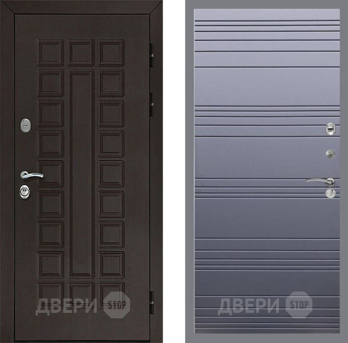 Входная металлическая Дверь Рекс (REX) Сенатор 3К Line Силк титан в Апрелевке