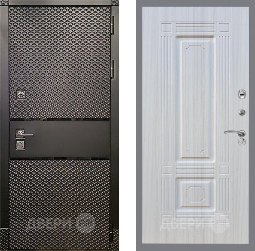 Входная металлическая Дверь Рекс (REX) 15 Черный Кварц FL-2 Сандал белый в Апрелевке