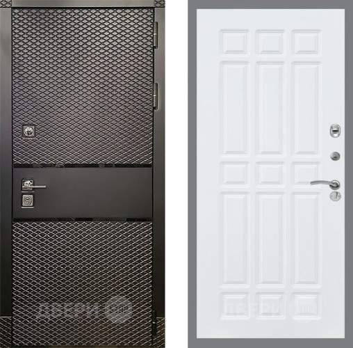 Входная металлическая Дверь Рекс (REX) 15 Черный Кварц FL-33 Силк Сноу в Апрелевке