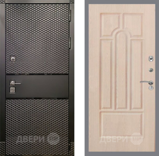 Входная металлическая Дверь Рекс (REX) 15 Черный Кварц FL-58 Беленый дуб в Апрелевке