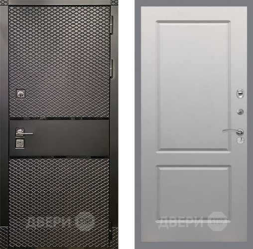 Входная металлическая Дверь Рекс (REX) 15 Черный Кварц FL-117 Грей софт в Апрелевке