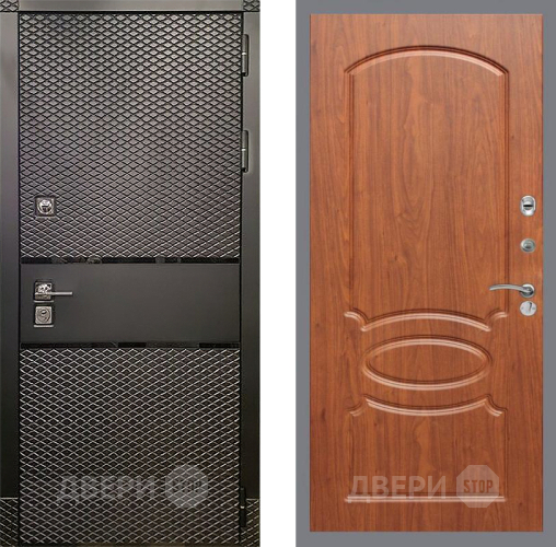Входная металлическая Дверь Рекс (REX) 15 Черный Кварц FL-128 Морёная берёза в Апрелевке