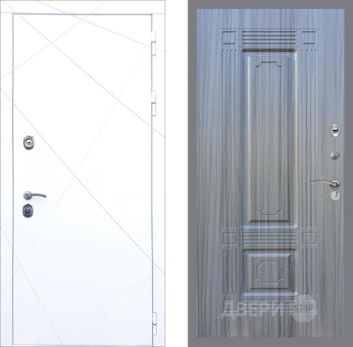 Входная металлическая Дверь Рекс (REX) 13 Силк Сноу FL-2 Сандал грей в Апрелевке