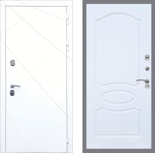 Входная металлическая Дверь Рекс (REX) 13 Силк Сноу FL-128 Силк Сноу в Апрелевке