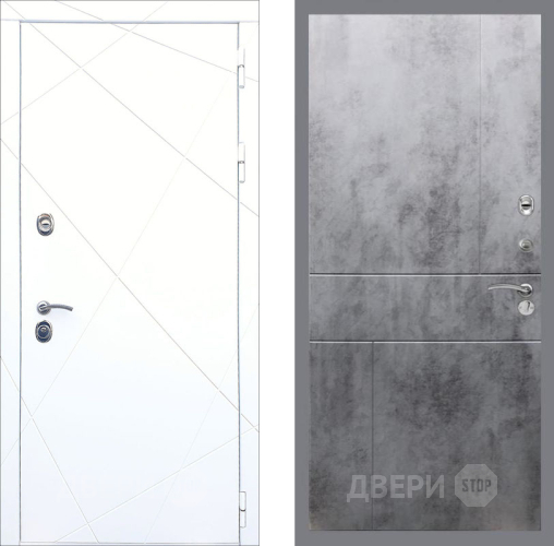 Входная металлическая Дверь Рекс (REX) 13 Силк Сноу FL-290 Бетон темный в Апрелевке