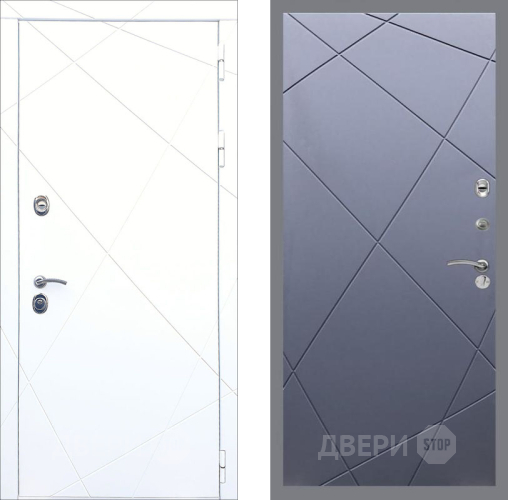 Входная металлическая Дверь Рекс (REX) 13 Силк Сноу FL-291 Силк титан в Апрелевке