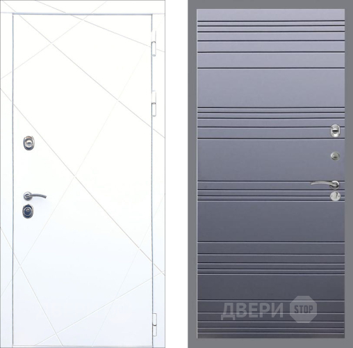 Входная металлическая Дверь Рекс (REX) 13 Силк Сноу Line Силк титан в Апрелевке