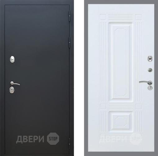 Входная металлическая Дверь Рекс (REX) 5 Черный Муар FL-2 Силк Сноу в Апрелевке