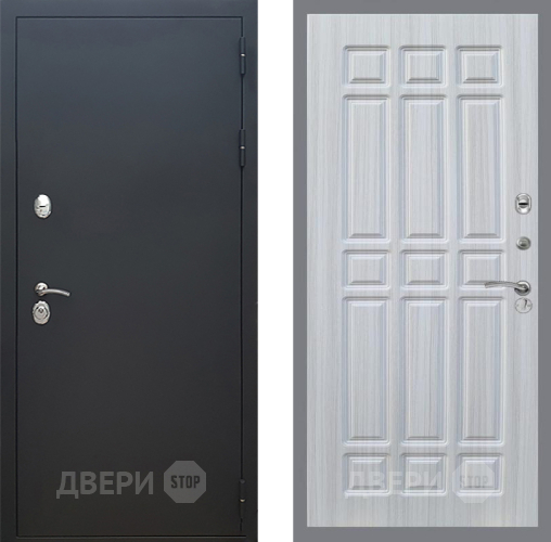 Входная металлическая Дверь Рекс (REX) 5 Черный Муар FL-33 Сандал белый в Апрелевке