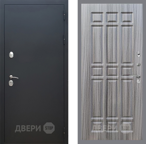 Входная металлическая Дверь Рекс (REX) 5 Черный Муар FL-33 Сандал грей в Апрелевке