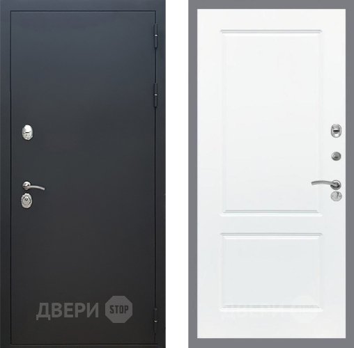 Входная металлическая Дверь Рекс (REX) 5 Черный Муар FL-117 Силк Сноу в Апрелевке