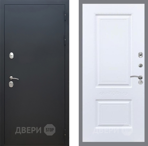 Входная металлическая Дверь Рекс (REX) 5 Черный Муар Смальта Силк Сноу в Апрелевке