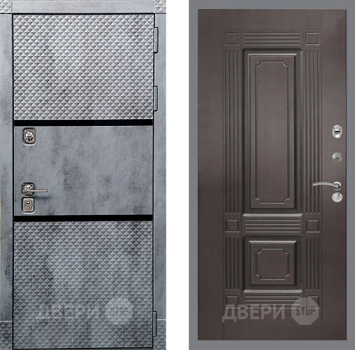 Входная металлическая Дверь Рекс (REX) 15 Бетон Темный FL-2 Венге в Апрелевке