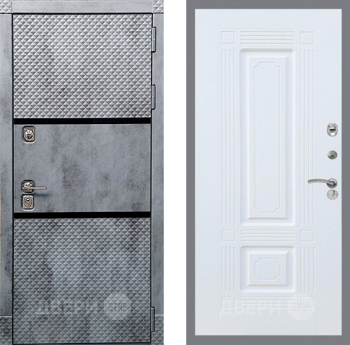 Входная металлическая Дверь Рекс (REX) 15 Бетон Темный FL-2 Силк Сноу в Апрелевке